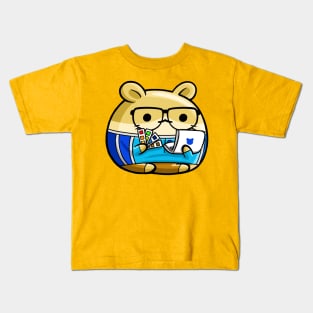 Cute Hamster Graphic Designer Kids T-Shirt